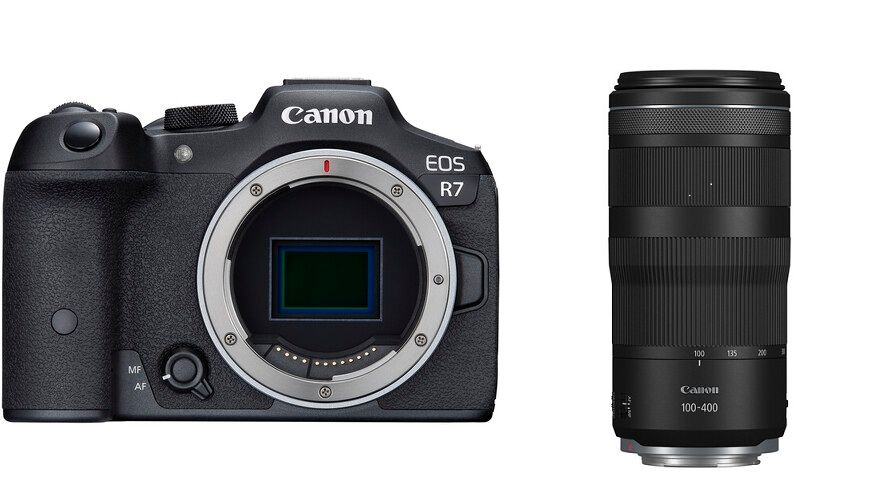 Canon EOS R7 con lente Canon RF 100-400mm f/5.6-8 IS USM