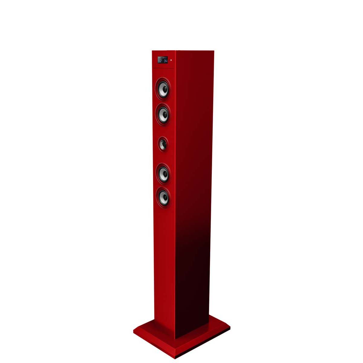 BigBen Interactive Red Lacquered Speaker System for iPhone/iPod MPS3