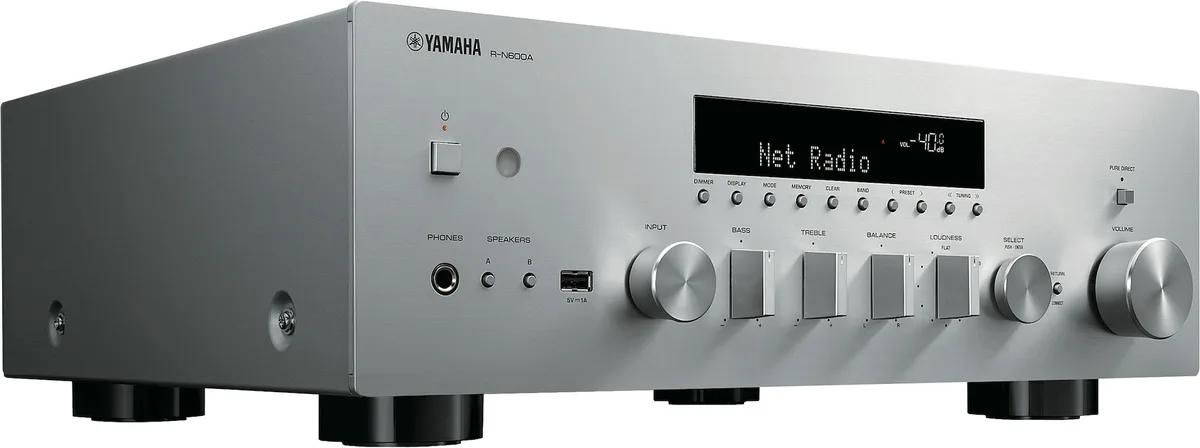 Yamaha Connected Hi-Fi Amplifier R-N600A Silver
