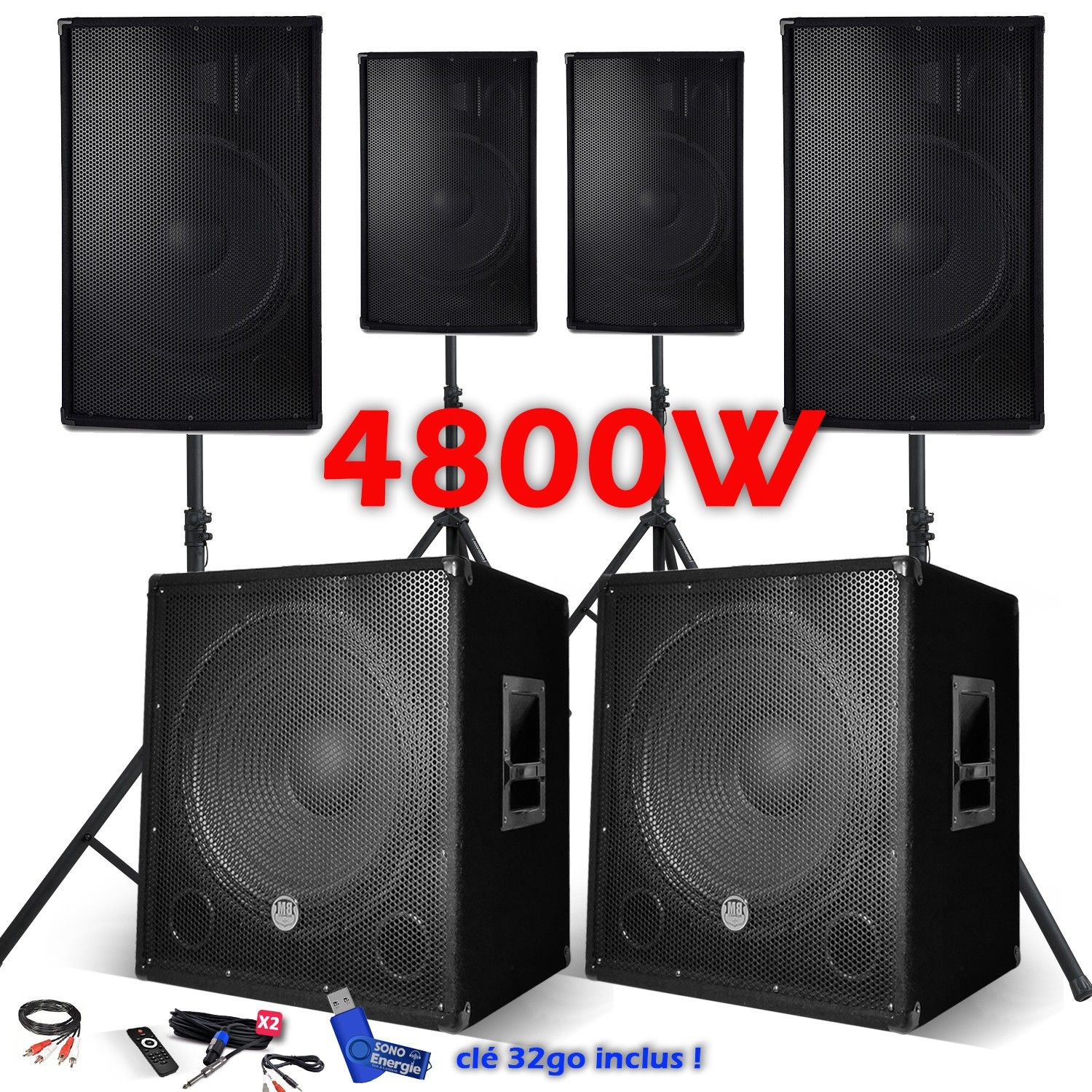 Ensemble audio BMI 4800W complet