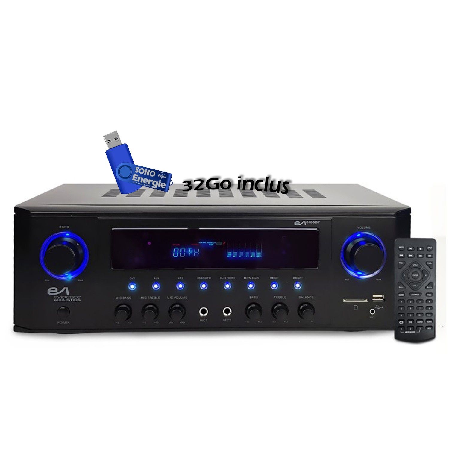 Evidence Acoustics EA-5160-BT Stereo 5.1 Amplifier with Karaoke Function