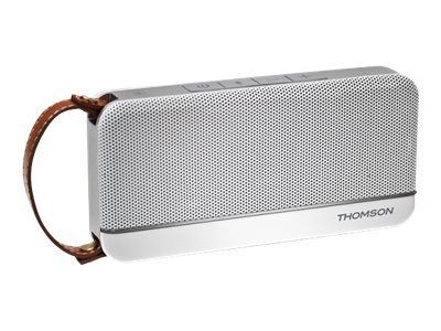 Thomson WS02 - Haut-parleur - pour utilisation mobile - sans fil - Bluetooth, NFC - 12 watt - blanc, aluminium