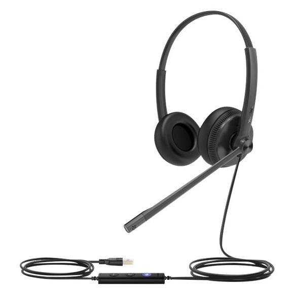 Yealink UH34 Dual - Over-ear Headset - Wired - USB - Black - Certified for Microsoft Teams