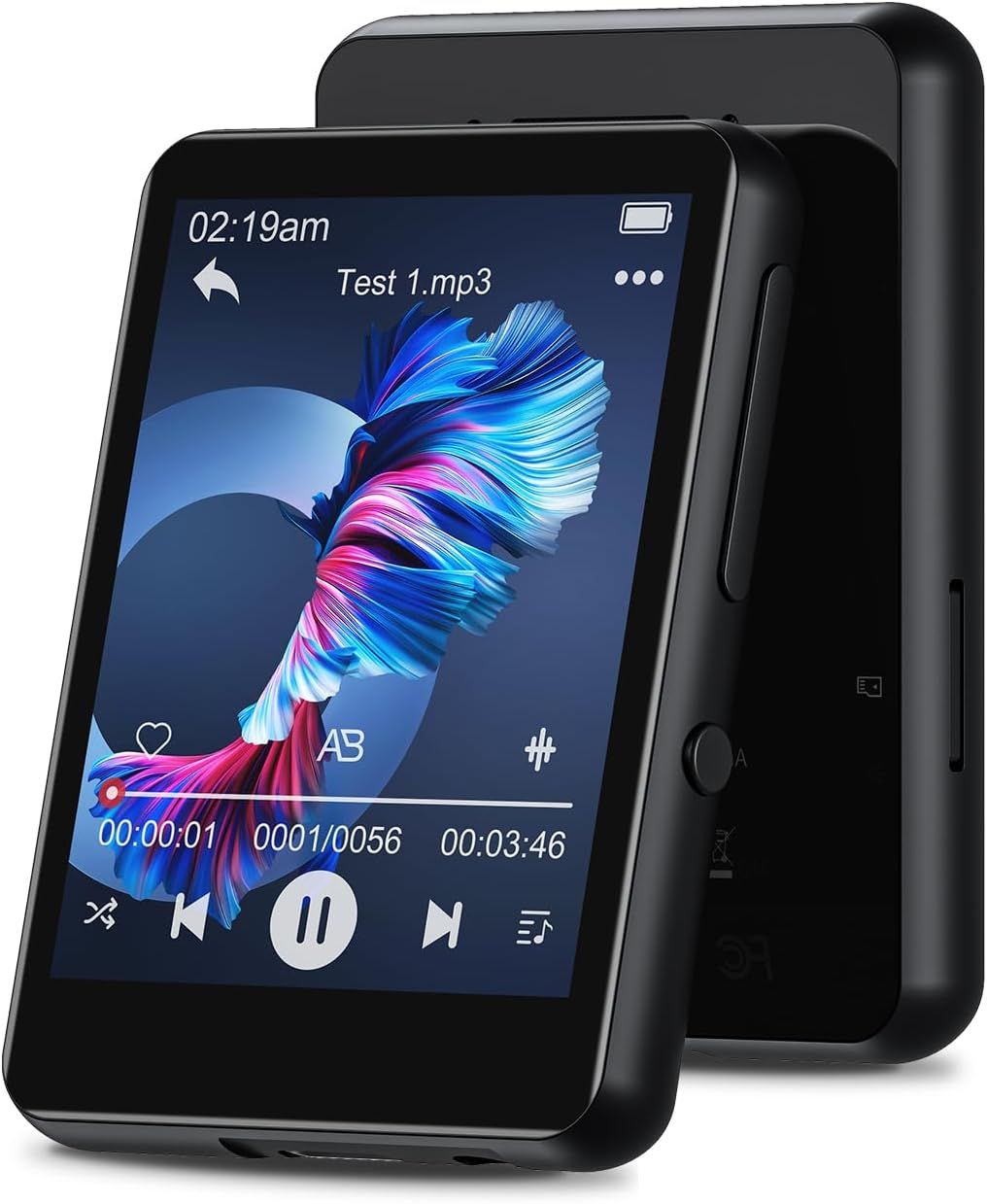 Vendos85 2.4-inch 32GB Bluetooth 5.0 MP3 Player (Black)