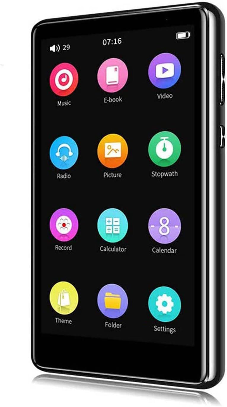 Vendos85 4-Inch 16GB Bluetooth 5.0 MP3 Player - Black
