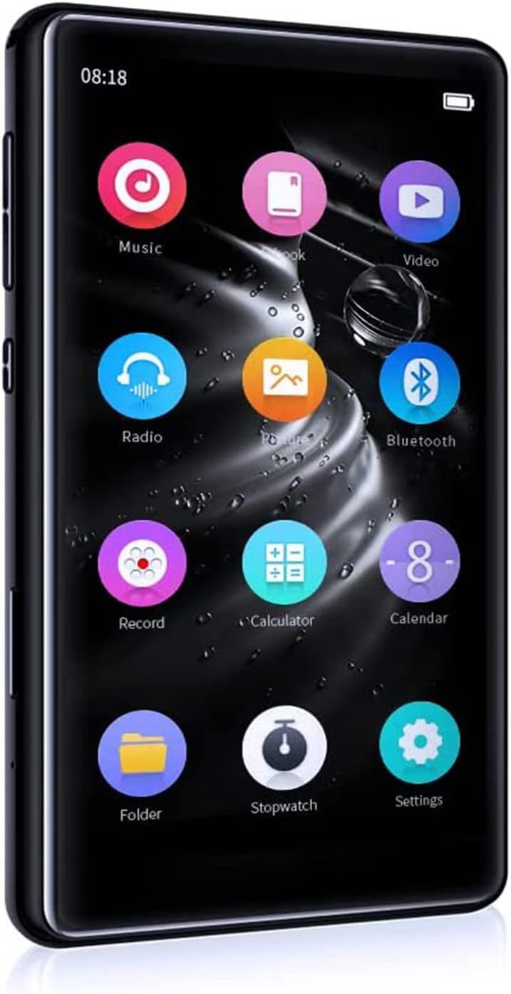 Vendos85 4-Inch 32GB Bluetooth 5.0 MP3 Player (Black)
