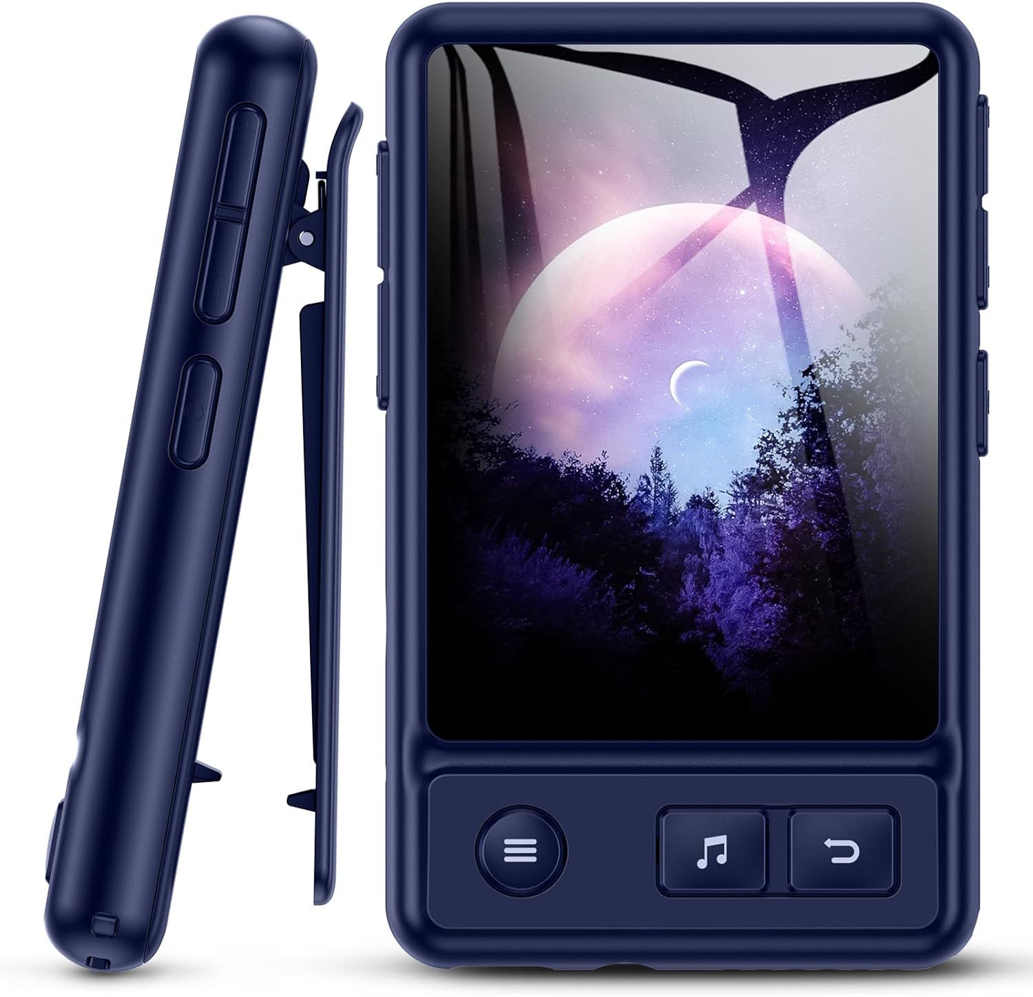 Vendos85 2.4-inch Bluetooth MP3 Player with 32GB and Blue Clip