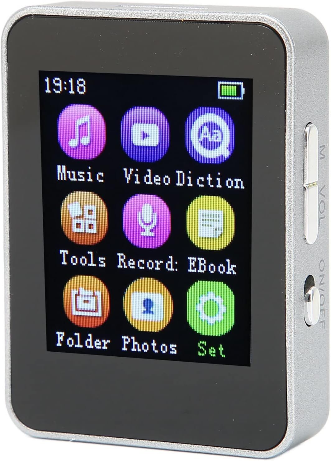 Vendos85 1.8-inch Portable MP3/MP4 Player with FM Radio 8GB Grey