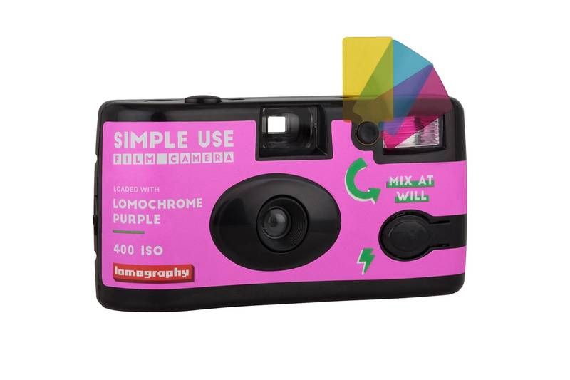 Lomography Disposable Camera 400 ISO, 36 Exposures, LomoChrome Purple
