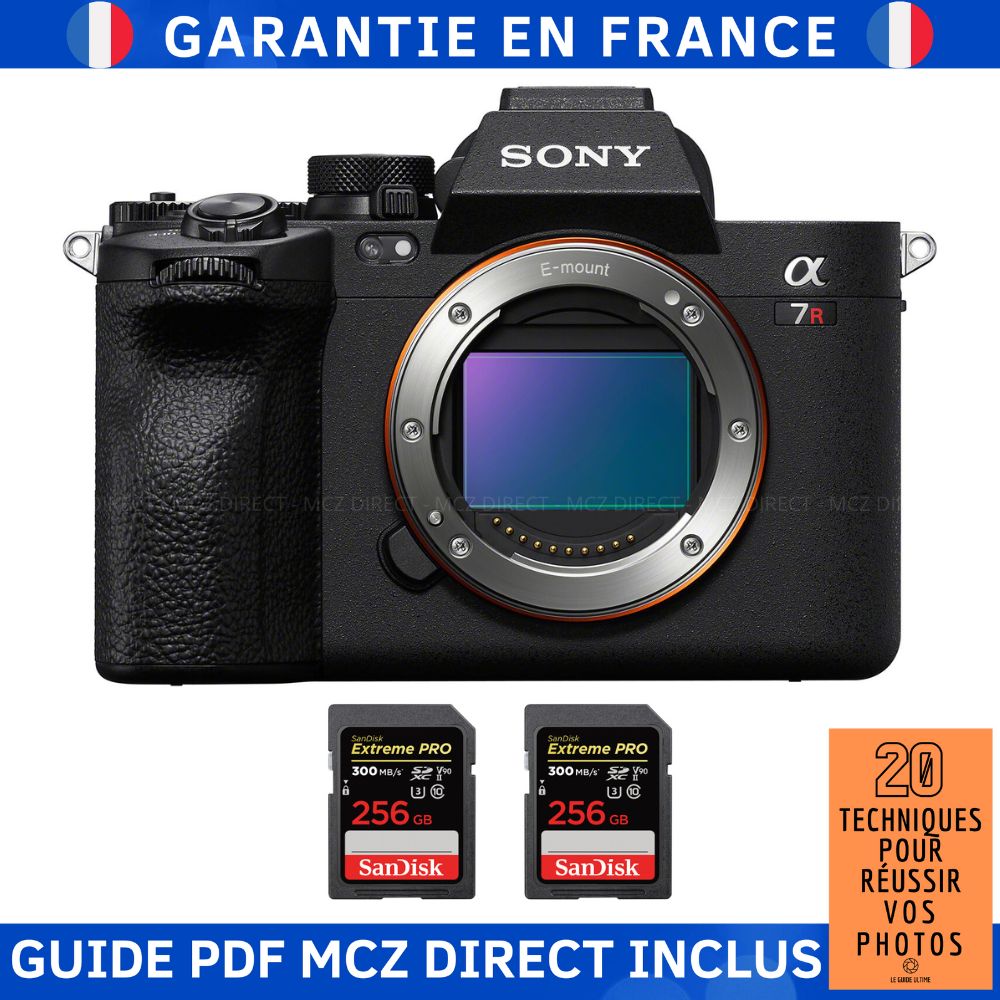 Sony A7R V + 2 SanDisk 256GB Extreme PRO UHS-II SDXC 300MB/s Memory Card Kit