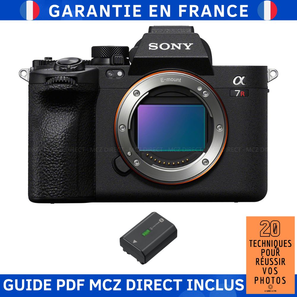 Sony A7R V + 1 Sony NP-FZ100 + Guide PDF MCZ DIRECT '20 Techniques for Succeeding in Your Photos