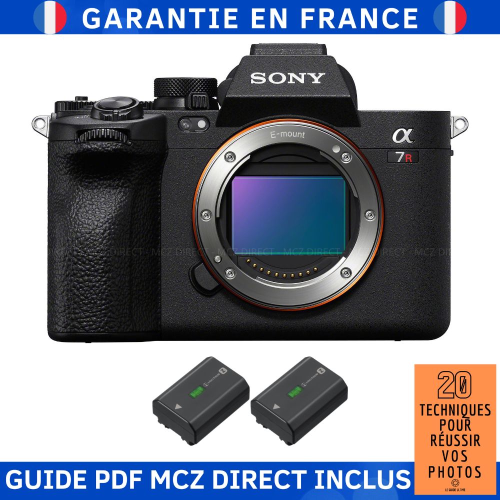 Sony A7R V + 2 Sony NP-FZ100 + MCZ DIRECT '20 TECHNIQUES FOR SUCCESSFUL PHOTOS Guide PDF