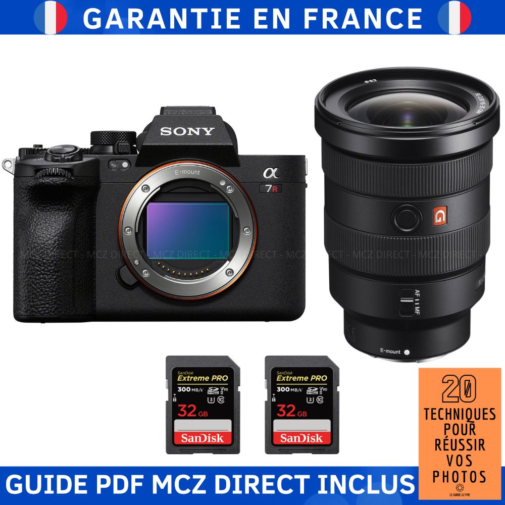 Sony A7R V + FE 16-35mm f/2.8 GM + 2 SanDisk 32GB Extreme PRO UHS-II SDXC 300MB/s Memory Card Kit