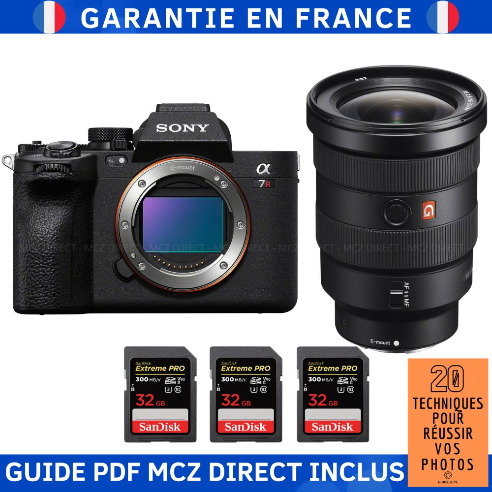 Sony A7R V + FE 16-35mm f/2.8 GM + 3 SanDisk 32GB Extreme PRO UHS-II SDXC 300MB/s Memory Card Kit