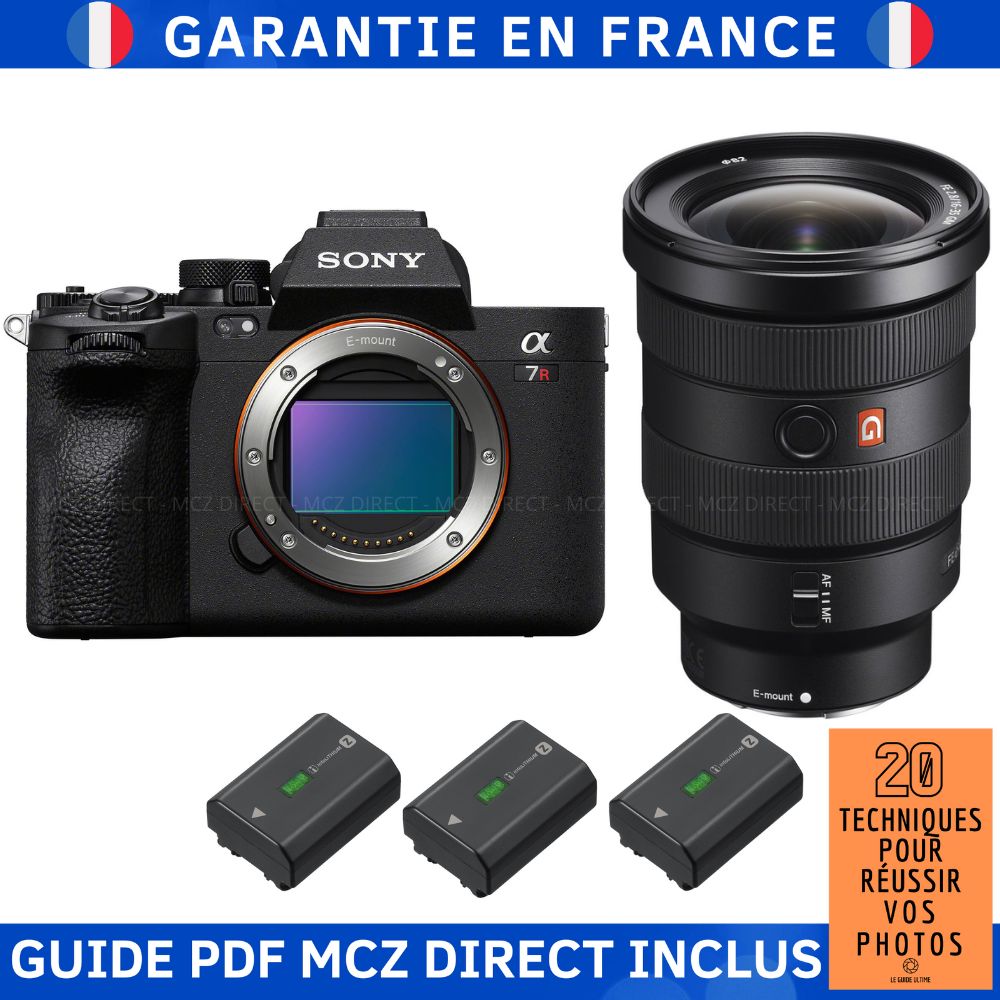 Sony A7R V + FE 16-35mm f/2.8 GM + 3 Sony NP-FZ100 + MCZ DIRECT Photo Techniques Guide