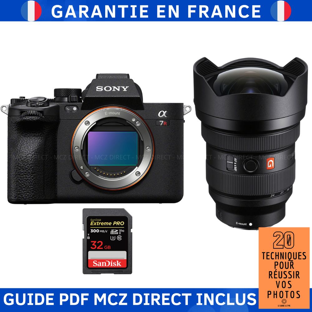 Sony A7R V + FE 12-24mm f/2.8 GM + 1 SanDisk 32GB Extreme PRO UHS-II SDXC 300MB/s Memory Card + MCZ DIRECT '20 Techniques to Succeed in Your Photos Guide