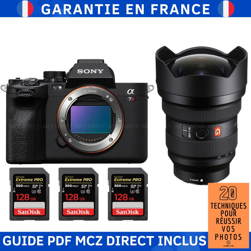 Sony A7R V + FE 12-24mm f/2.8 GM + 3 SanDisk 128GB Extreme PRO UHS-II SDXC 300 MB/s + '20 Tech Guide