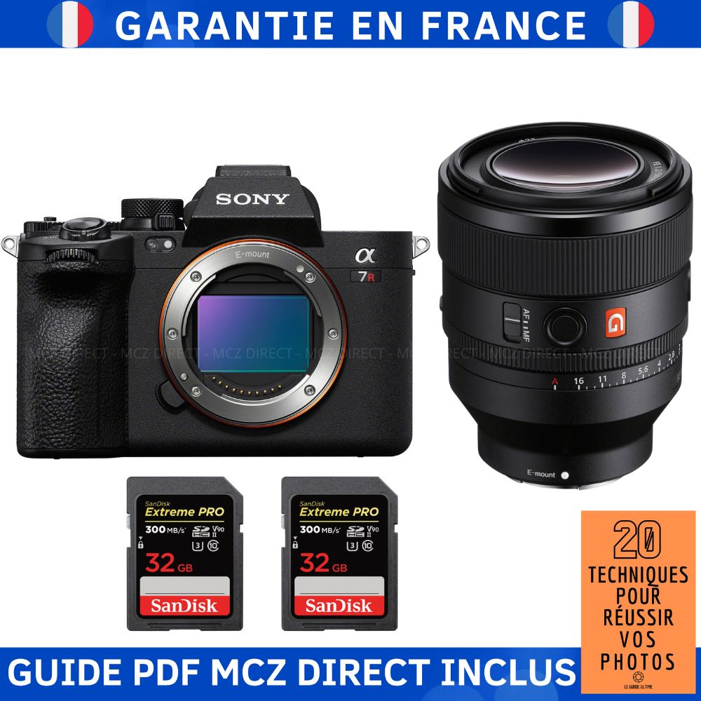 Sony A7R V + FE 50mm f/1.2 GM + 2 x 32GB SanDisk Extreme PRO UHS-II SDXC Cards (300MB/s) + MCZ DIRECT '20 Techniques to Succeed in Your Photos' Guide