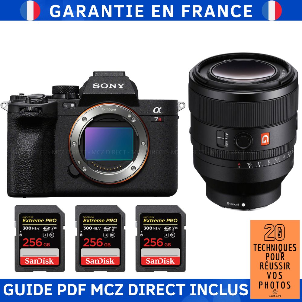 Sony A7R V + FE 50mm f/1.2 GM + 3x SanDisk 256GB Extreme PRO UHS-II SDXC Cards (300MB/s) + MCZ DIRECT '20 Techniques for Succeeding in Photography Guide