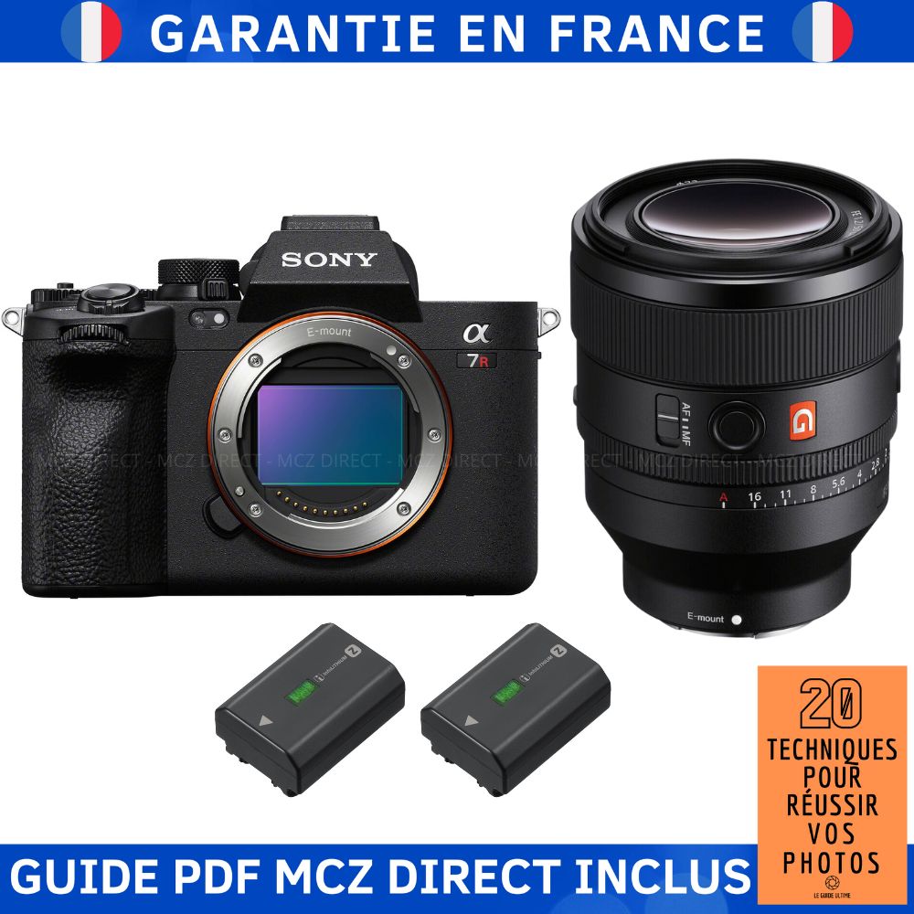 Sony A7R V + FE 50mm f/1.2 GM Lens + 2 Sony NP-FZ100 Batteries + MCZ DIRECT '20 Photography Techniques Guide