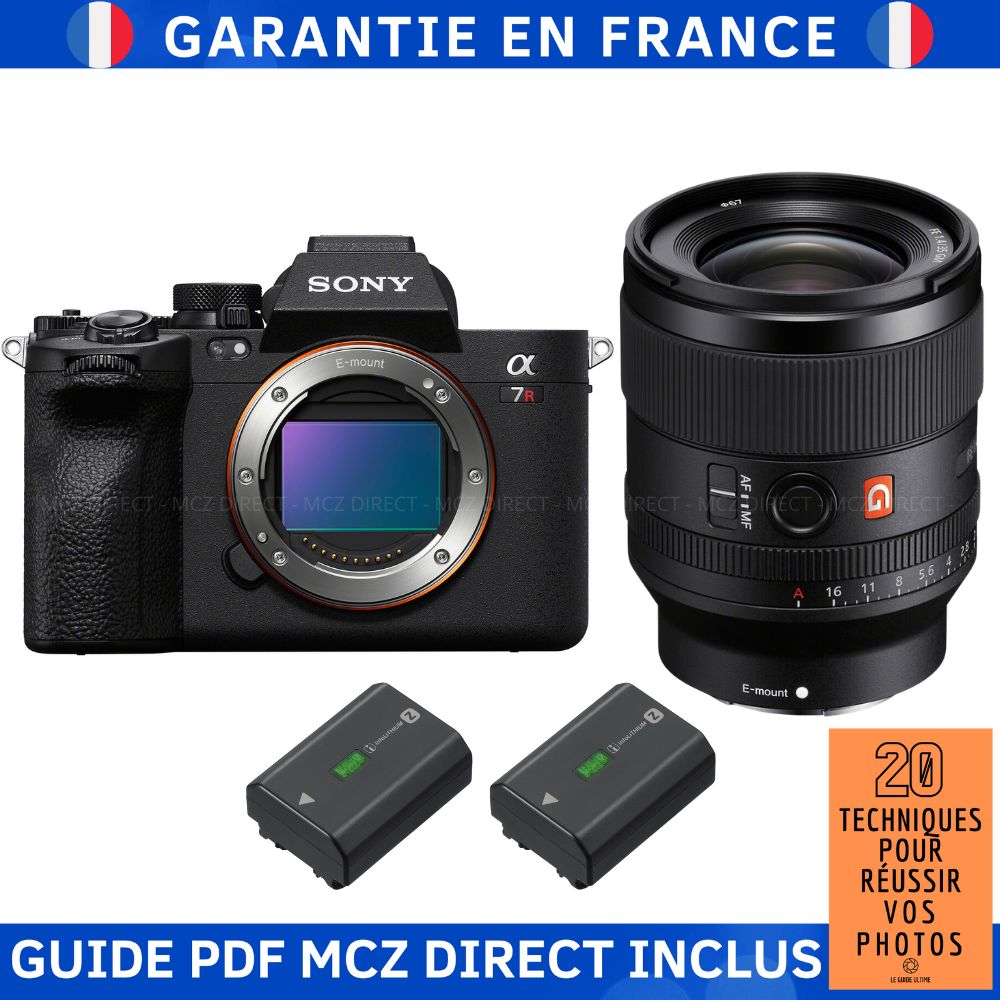 Sony A7R V + FE 35mm f/1.4 GM + 2 Sony NP-FZ100 + MCZ DIRECT Photo Techniques Guide