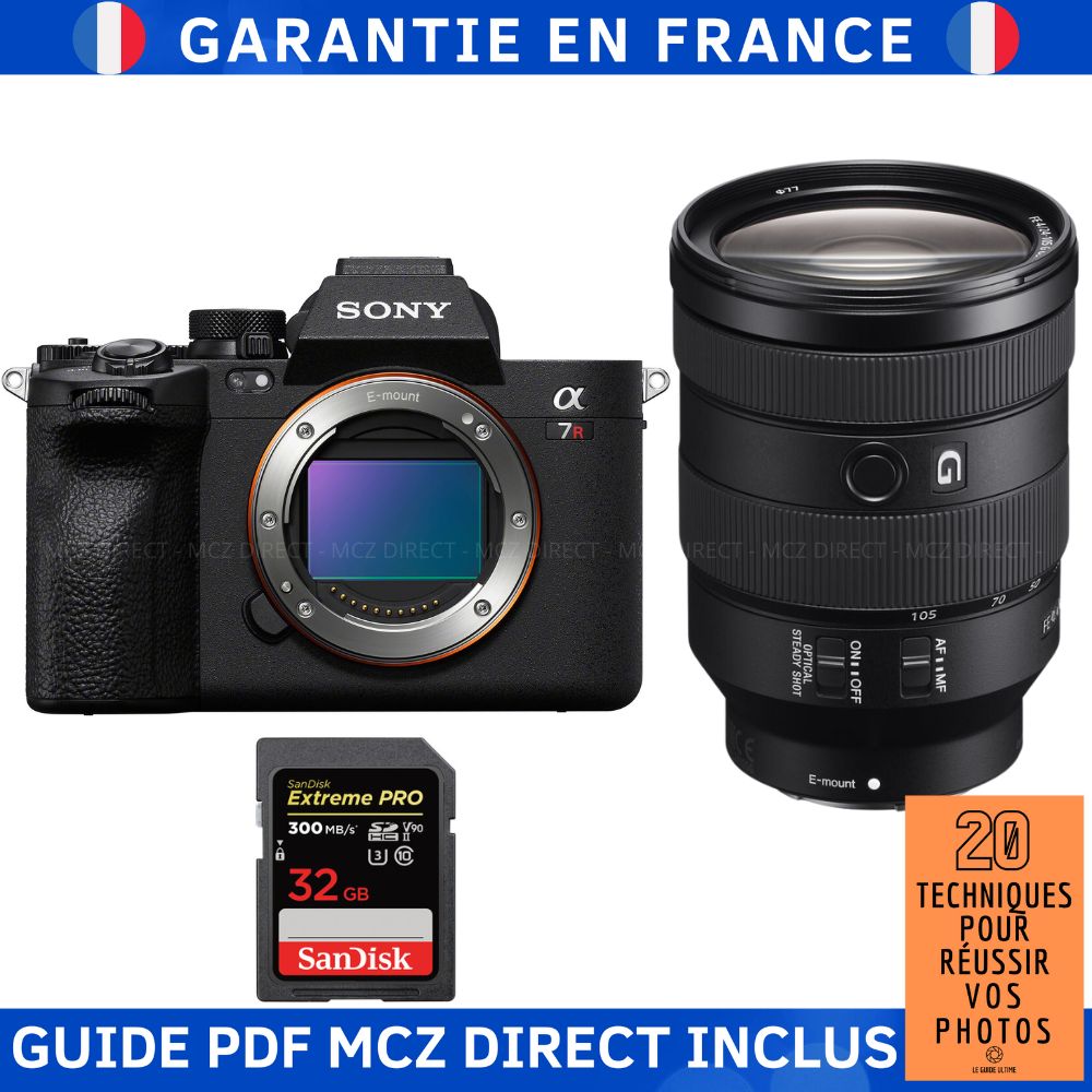 Sony A7R V + FE 24-105mm f/4 G OSS + 32GB SanDisk Extreme PRO UHS-II SDXC Card