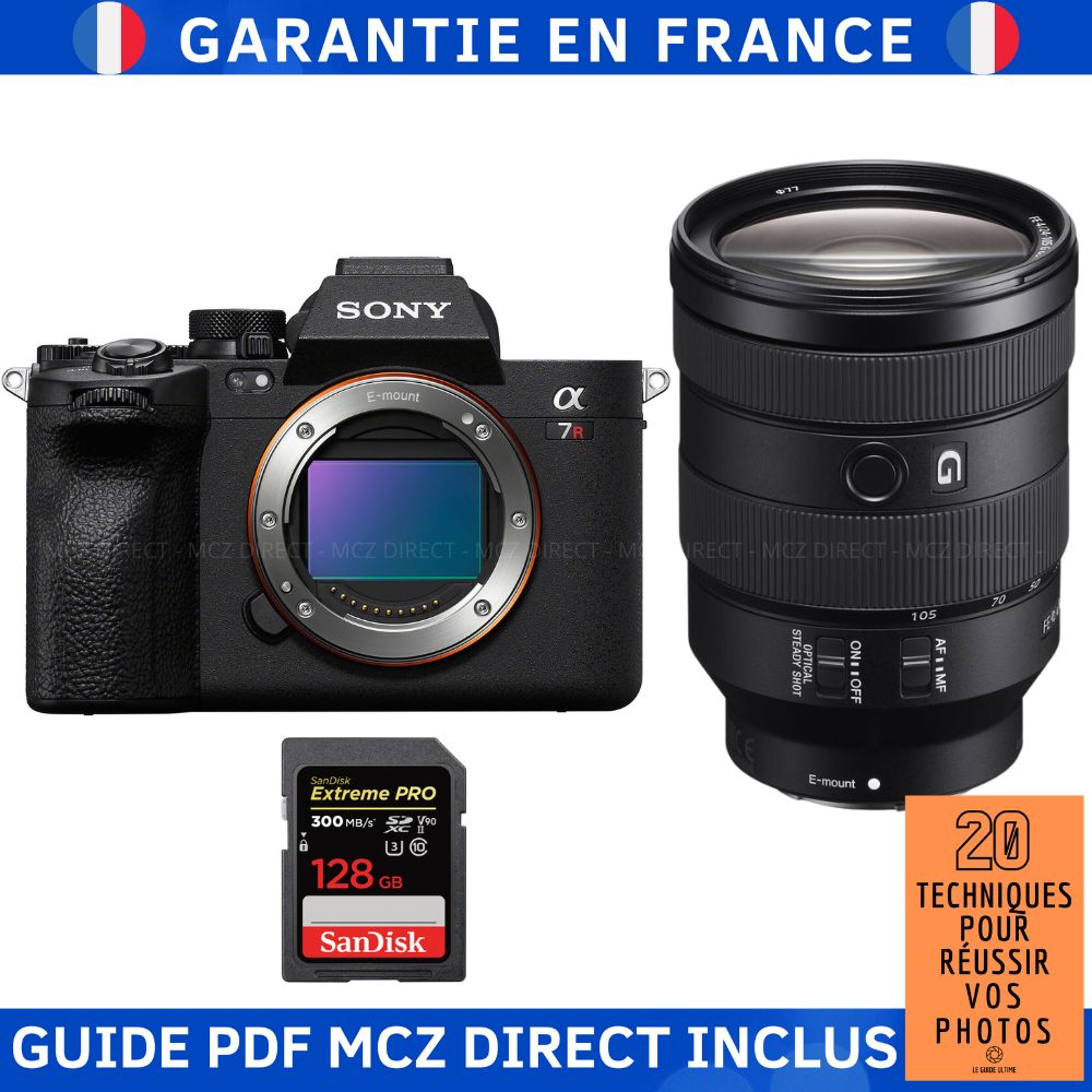 Sony A7R V + FE 24-105mm f/4 G OSS + 1 SanDisk 128GB Extreme PRO UHS-II SDXC Card + MCZ DIRECT '20 Techniques for Succeeding in Your Photos Guide