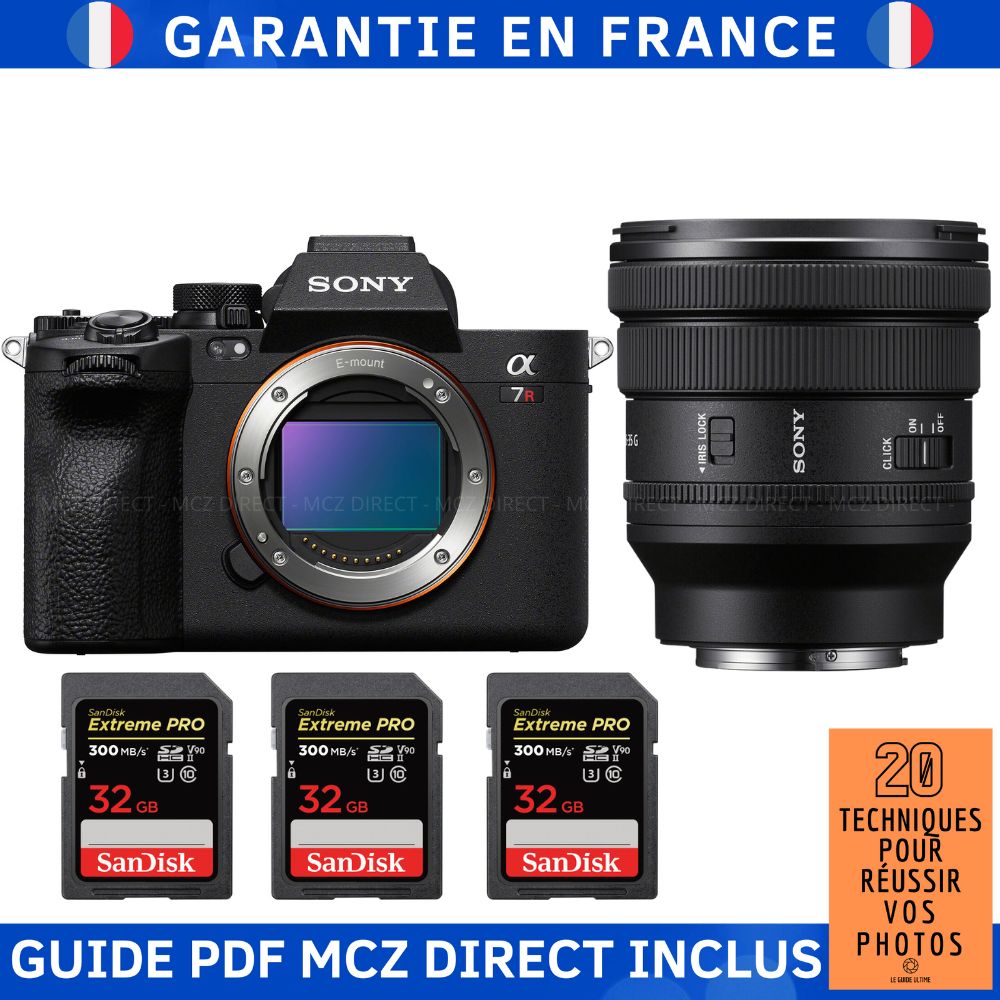 Sony A7R V + FE PZ 16-35mm f/4 G + 3 SanDisk 32GB Extreme PRO UHS-II SDXC 300MB/s Memory Card Kit