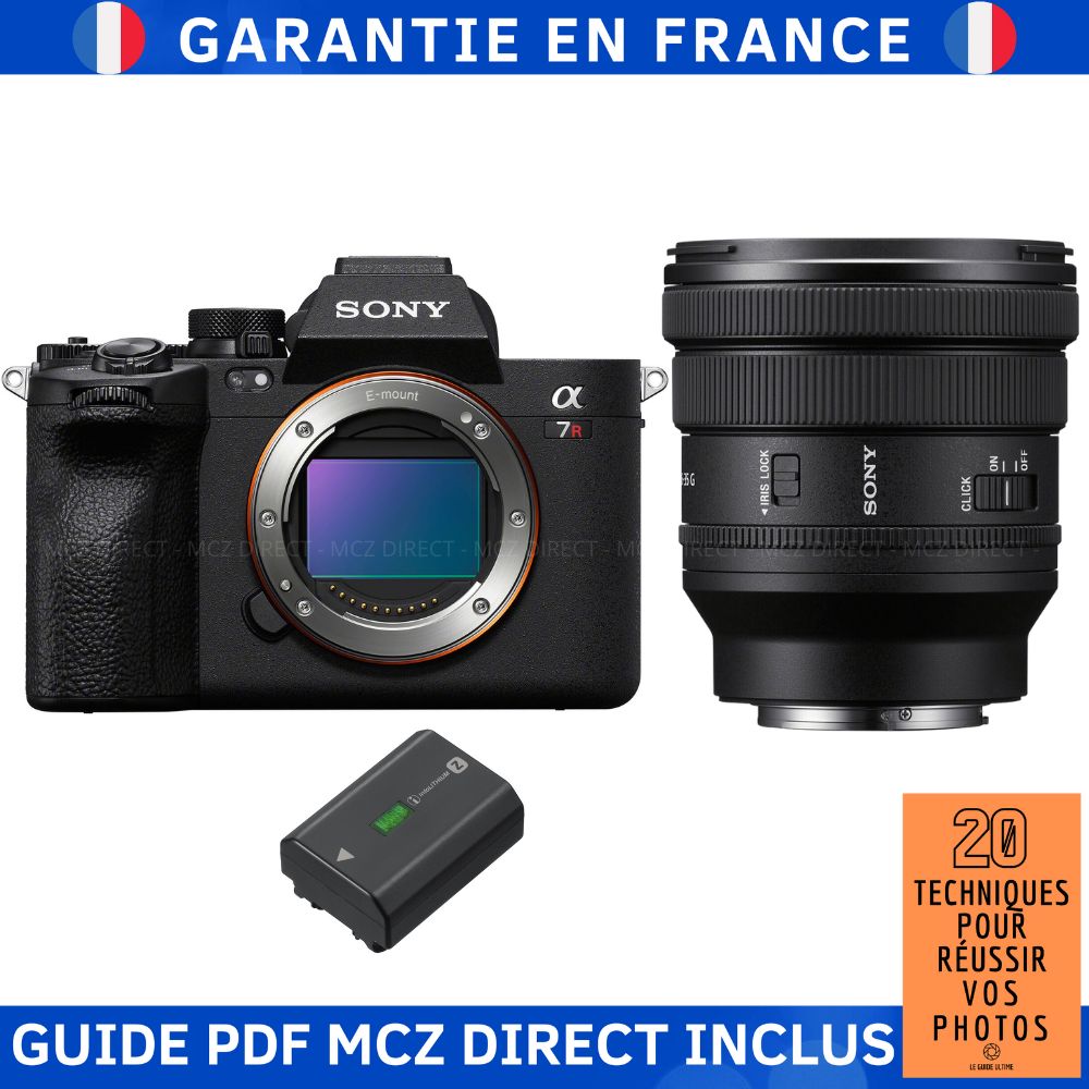 Sony A7R V + FE PZ 16-35mm f/4 G + 1 Sony NP-FZ100 + Guide PDF MCZ DIRECT 20 Techniques to Succeed in Your Photos