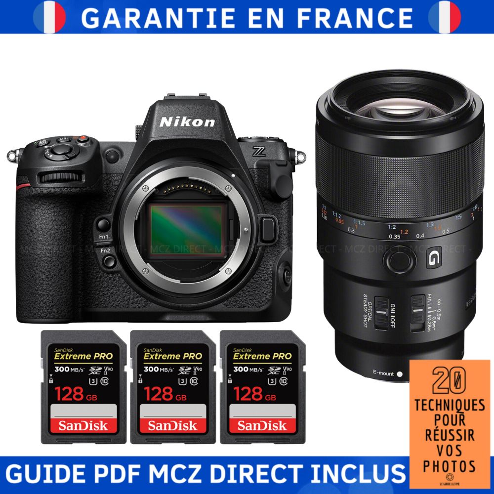 Sony A7R V + FE 90mm f/2.8 Macro G OSS + 3 SanDisk 128GB Extreme PRO UHS-II SDXC 300MB/s Memory Card Kit