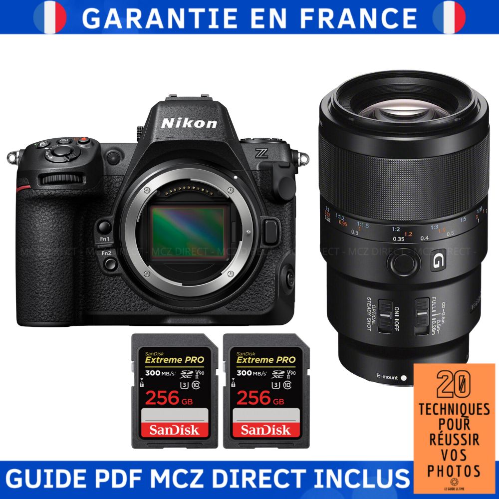 Sony A7R V + FE 90mm f/2.8 Macro G OSS Lens + 2x SanDisk 256GB Extreme PRO UHS-II SDXC Cards
