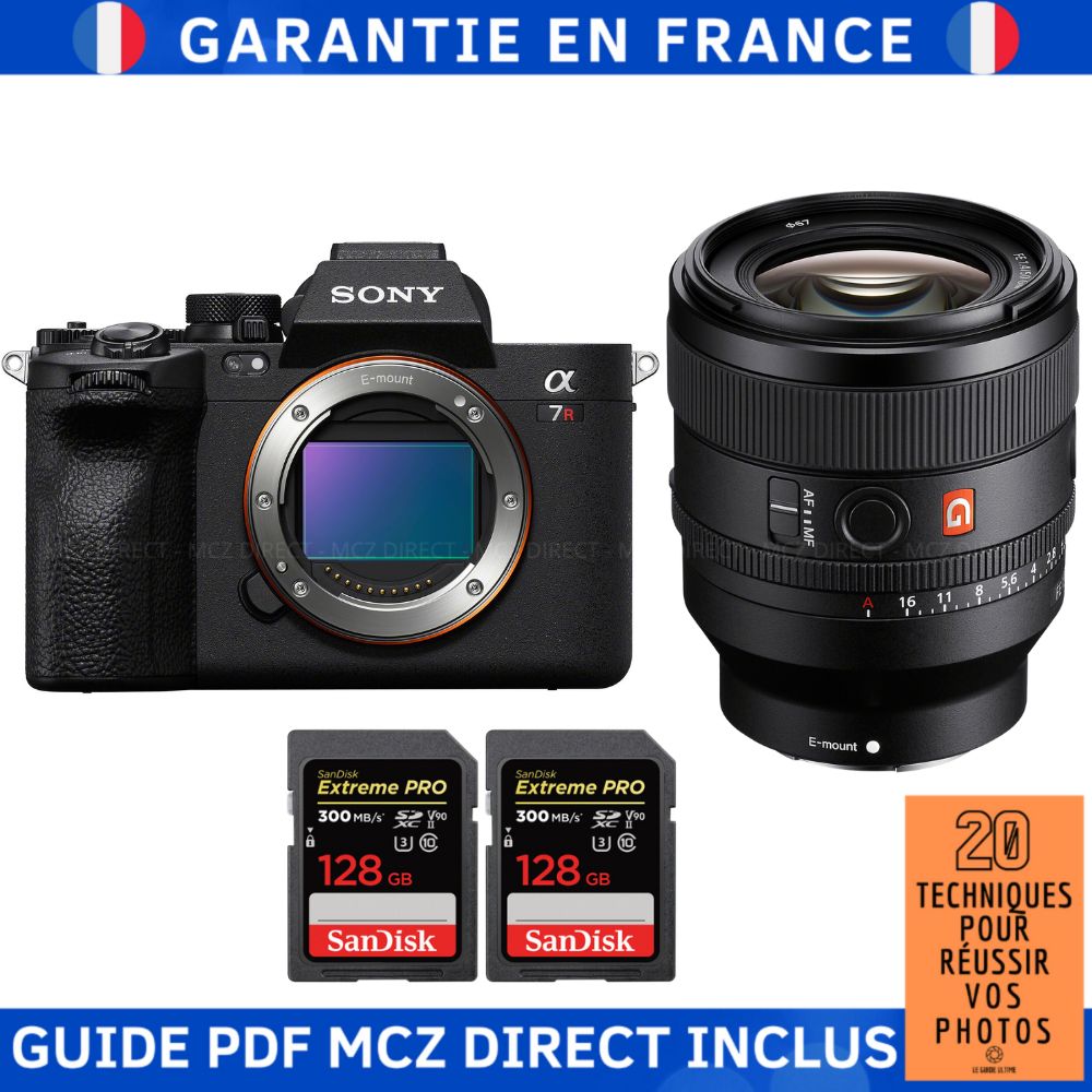 Sony A7R V + FE 50mm f/1.4 GM + 2 SanDisk 128GB Extreme PRO UHS-II SDXC 300 MB/s + MCZ DIRECT '20 Techniques for Successful Photos Guide