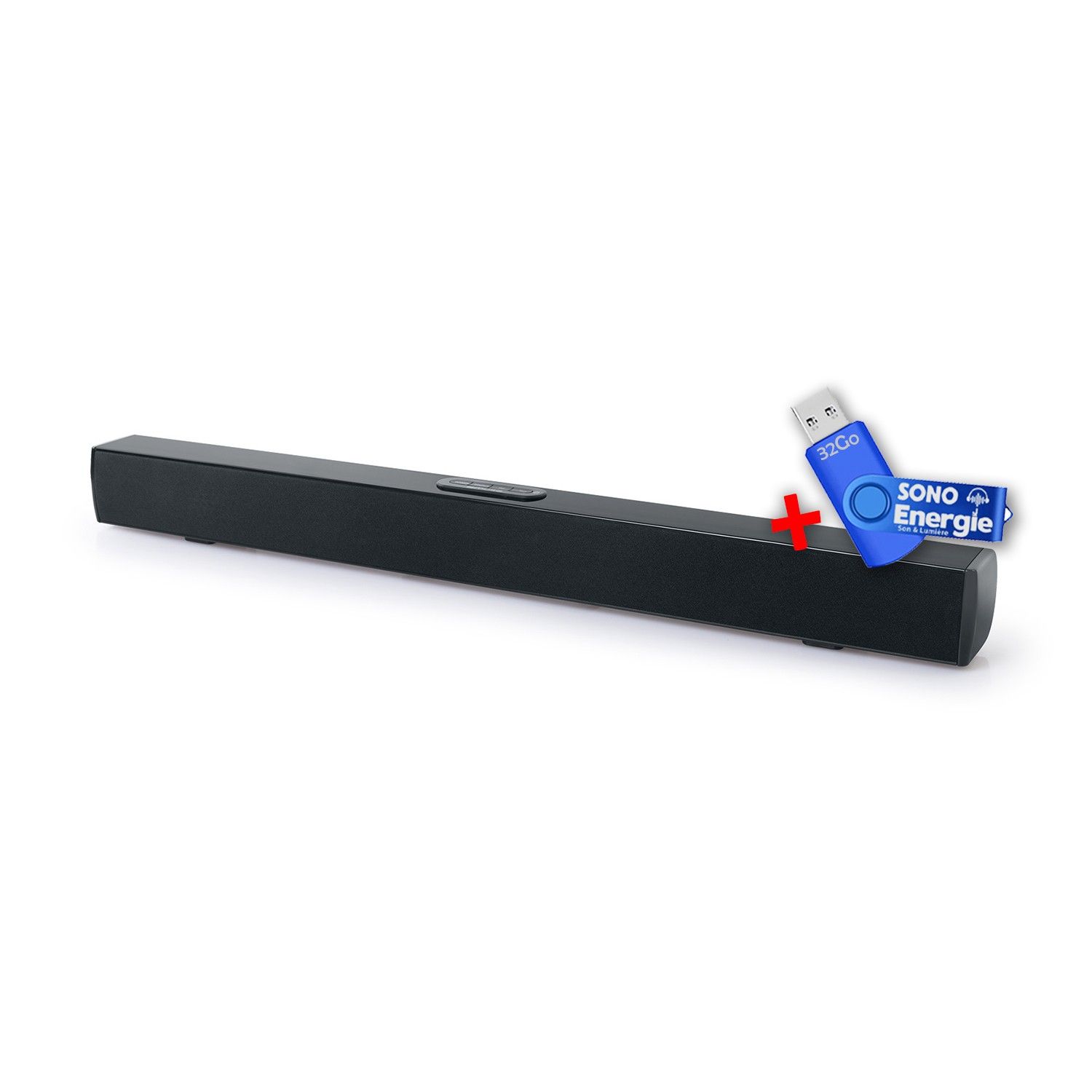 Muse M-1520 SBT Soundbar - 50W Power - Bluetooth - Wall Mount - AUX, RCA, Optical Connections + Remote + USB 32GB Key