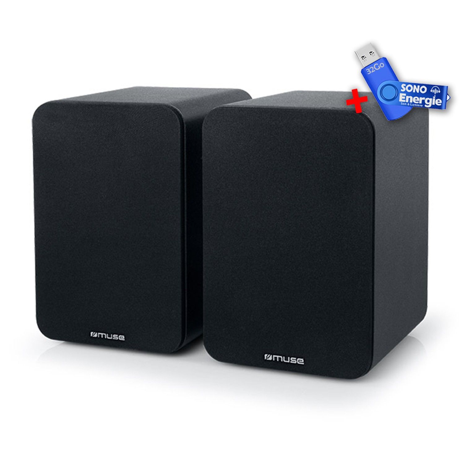 Muse M-620 SH 150W Bookshelf Speakers with Bluetooth and USB