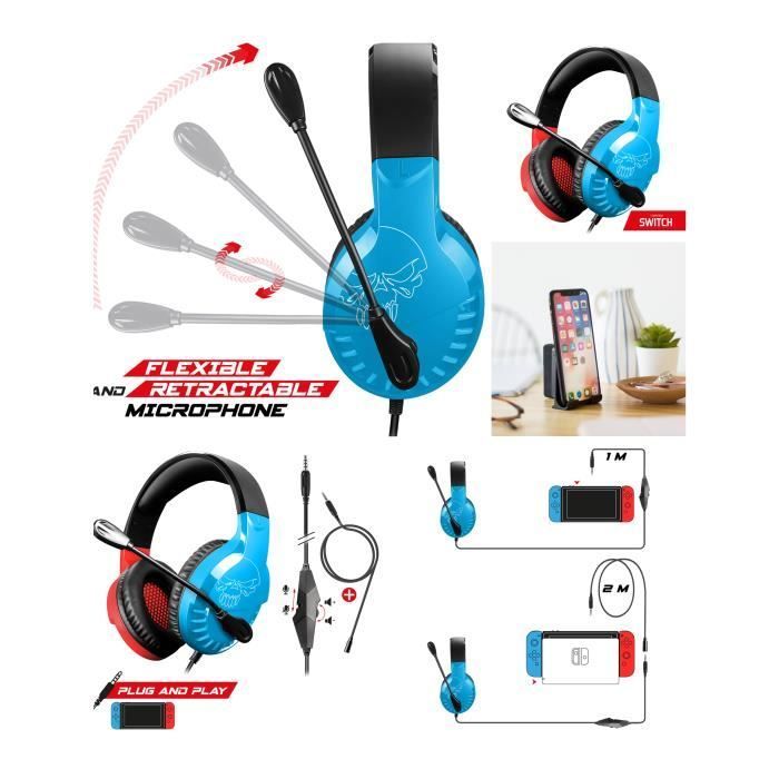 Livoo Pro H3 Gaming Headset - 2.0 Stereo - 50mm Drivers - Wired - Black