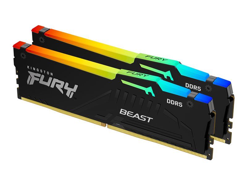 Kit Kingston FURY Beast RGB DDR5 - 64 GB (2x32 GB) - 6400 MHz