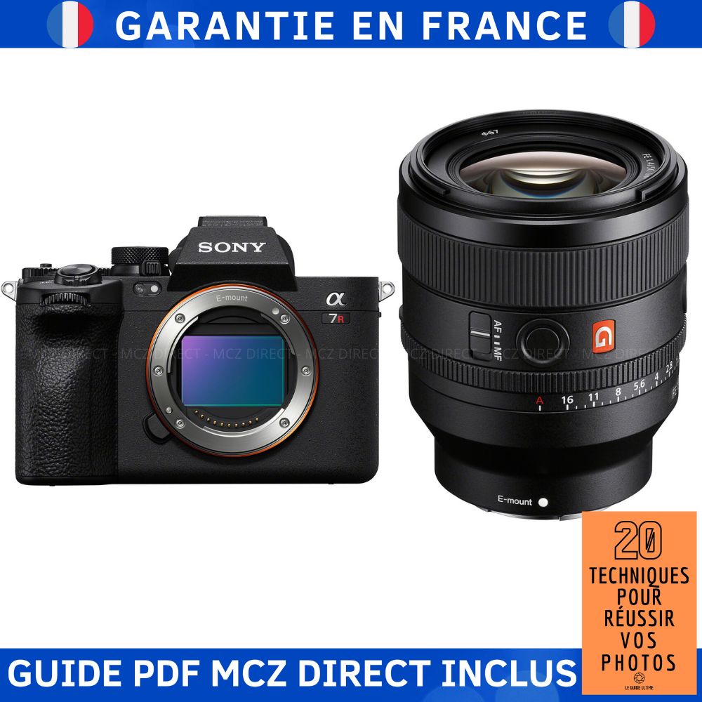 Sony Alpha 7R V (A7R V) + Objetivo FE 50mm f/1.4 GM + Guía PDF '20 Técnicas para Tener Éxito con tus Fotos' - Paquete Exclusivo de MCZ DIRECT en Rakuten