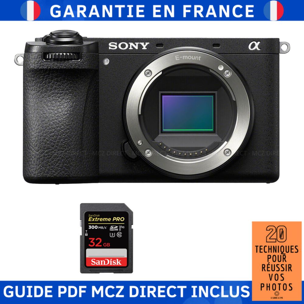 Sony Alpha 6700 (A6700) + 1 SanDisk 32GB Extreme PRO UHS-II SDXC 300MB/s + MCZ DIRECT '20 Techniques for Succeeding in Photography Guide PDF