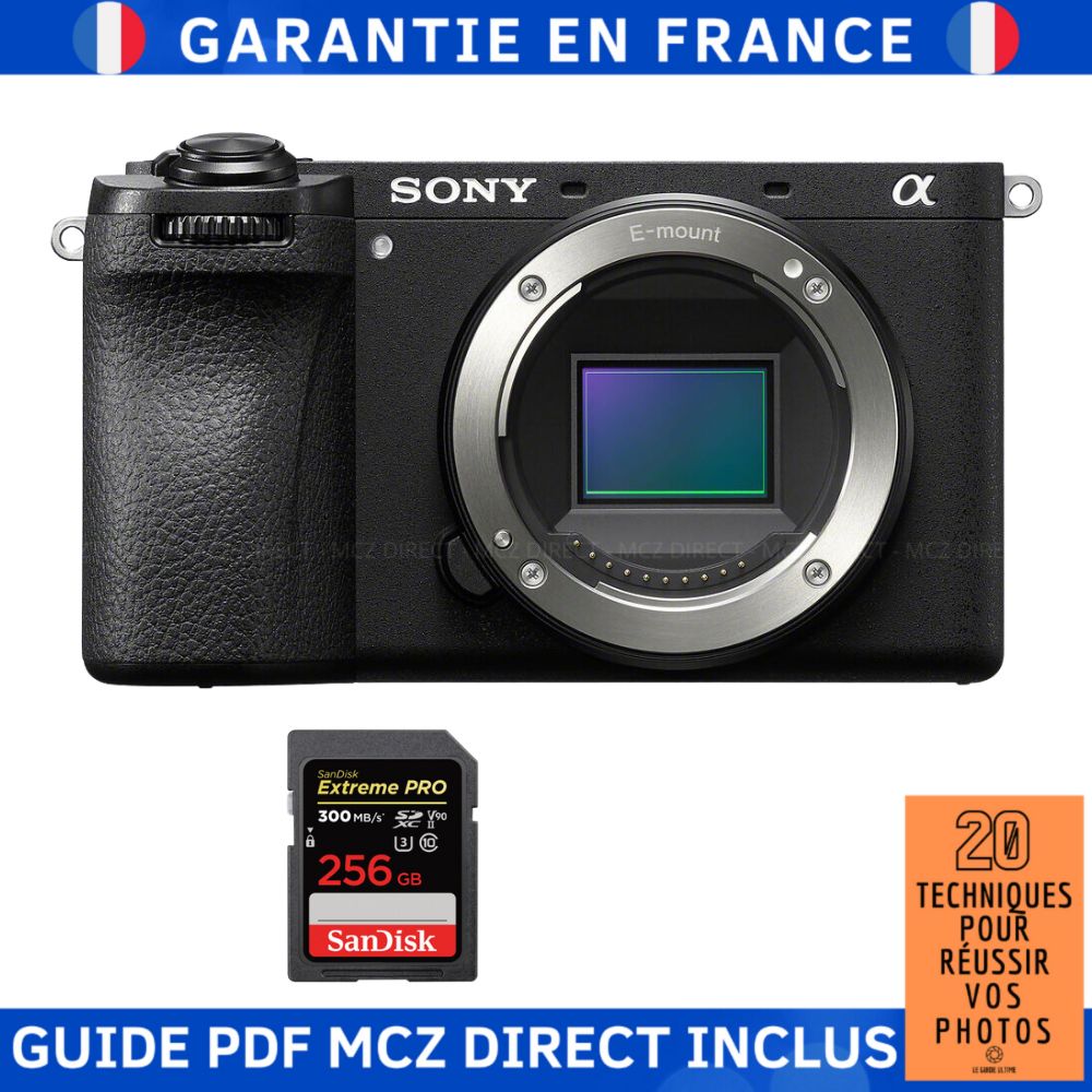 Sony Alpha 6700 (A6700) + 1 SanDisk 256GB Extreme PRO UHS-II SDXC 300MB/s + MCZ DIRECT '20 Techniques for Succeeding with Your Photos Guide