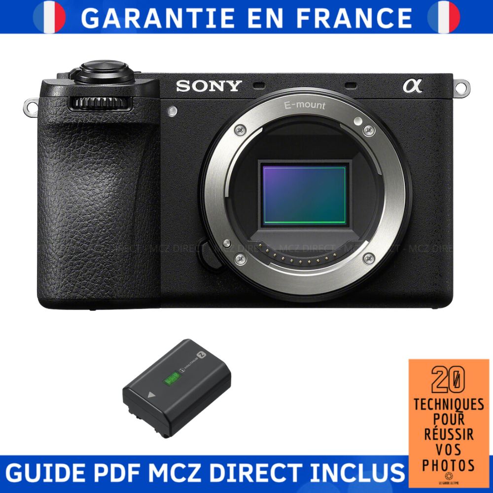 Sony Alpha 6700 (A6700) + 1 Sony NP-FZ100 Battery + MCZ DIRECT '20 Techniques Guide PDF