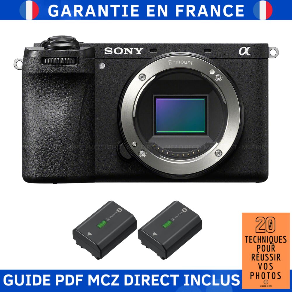 Sony Alpha 6700 (A6700) + 2 Sony NP-FZ100 Batteries + MCZ DIRECT '20 Techniques Guide PDF