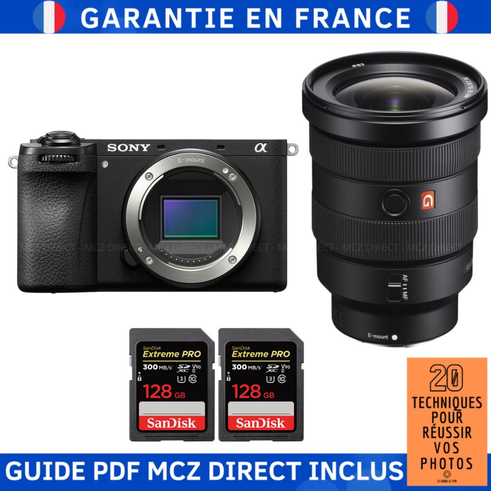 Sony Alpha 6700 (A6700) + FE 16-35mm f/2.8 GM + 2 SanDisk 128GB Extreme PRO UHS-II SDXC 300MB/s + MCZ DIRECT '20 Techniques for Succeeding in Your Photos