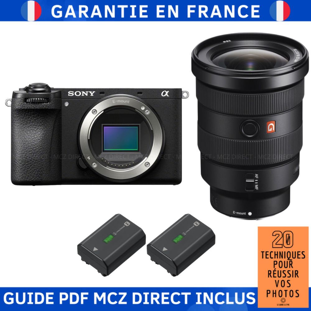Sony Alpha 6700 (A6700) + FE 16-35mm f/2.8 GM + 2 Sony NP-FZ100 + '20 Techniques for Successful Photos Guide
