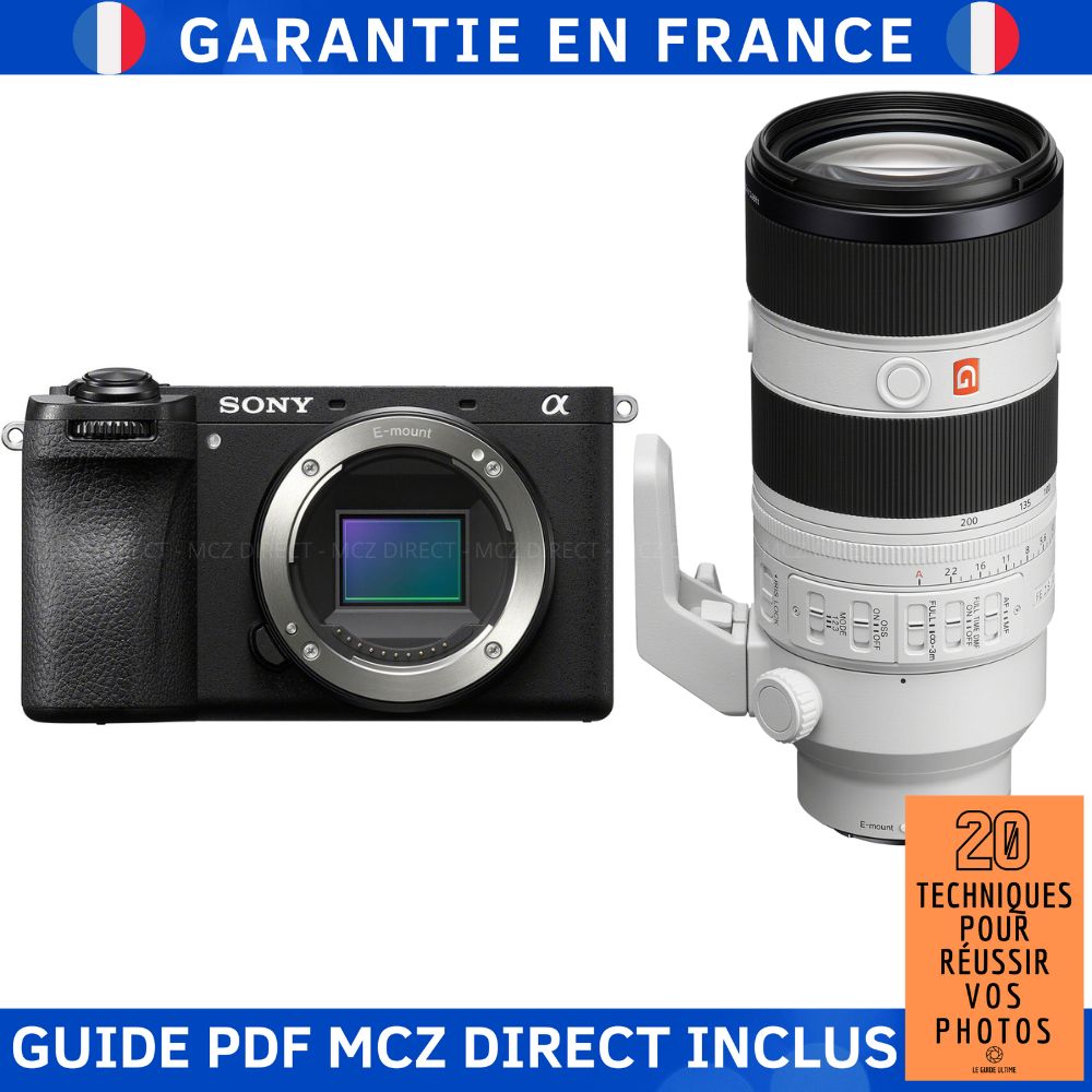 Sony Alpha 6700 (A6700) + FE 70-200mm f/2.8 GM OSS II + Guide PDF MCZ DIRECT '20 Techniques for Succeeding in Your Photos