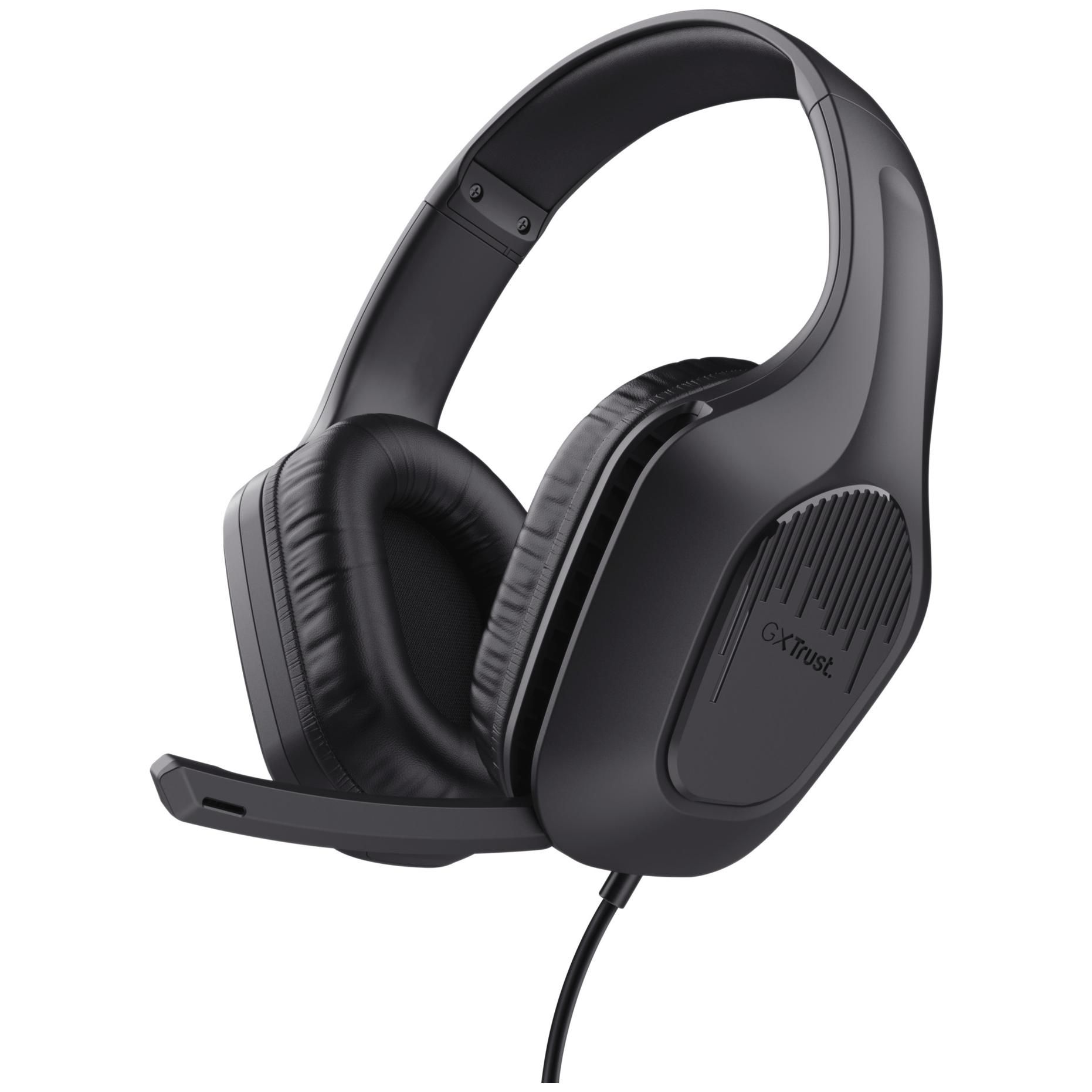 Casque de jeu Trust Gaming GXT 415 Zirox - Filaire Over-Ear avec Transducteurs 50 mm et Microphone Réglable pour PC, Xbox, PS4/PS5, Switch et Mobile