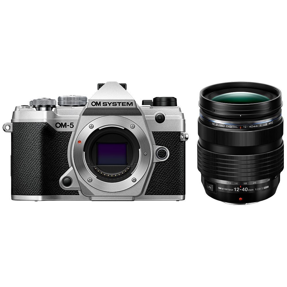 OM System OM-5 Kit, 12-40mm F/2.8 II Pro Lens, Silver