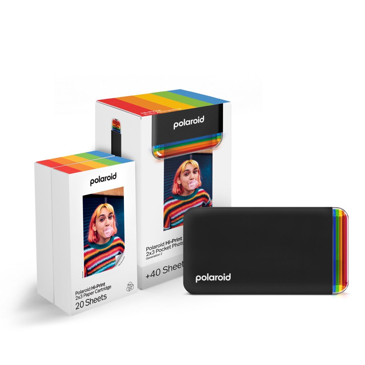 Impresora de fotos Polaroid Negro