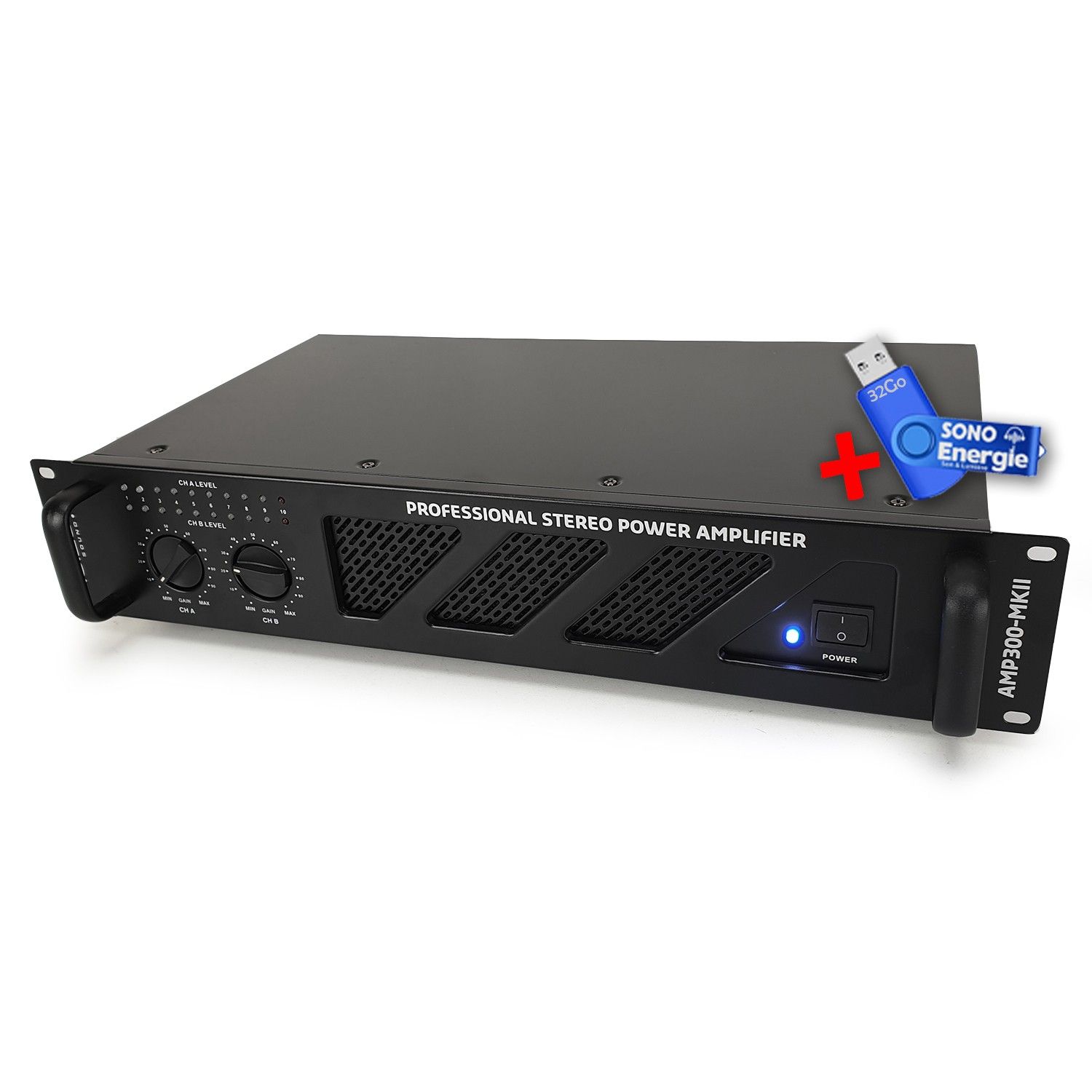 Ibiza Sound AMP300-MKII 2x240W Amplifier
