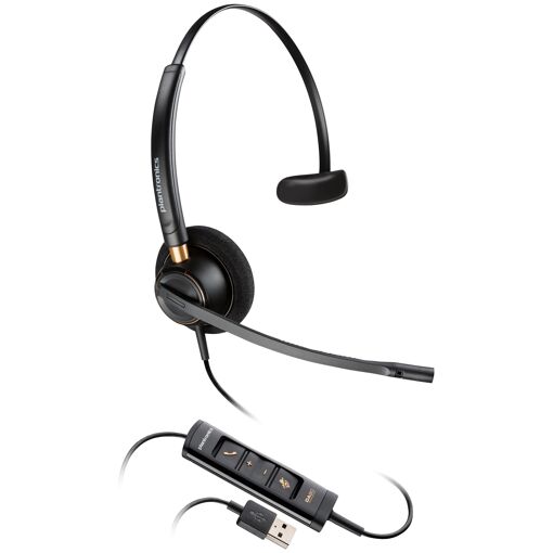 Poly EncorePro 515 Mono Headset, Certified for Microsoft Teams (USB-A)