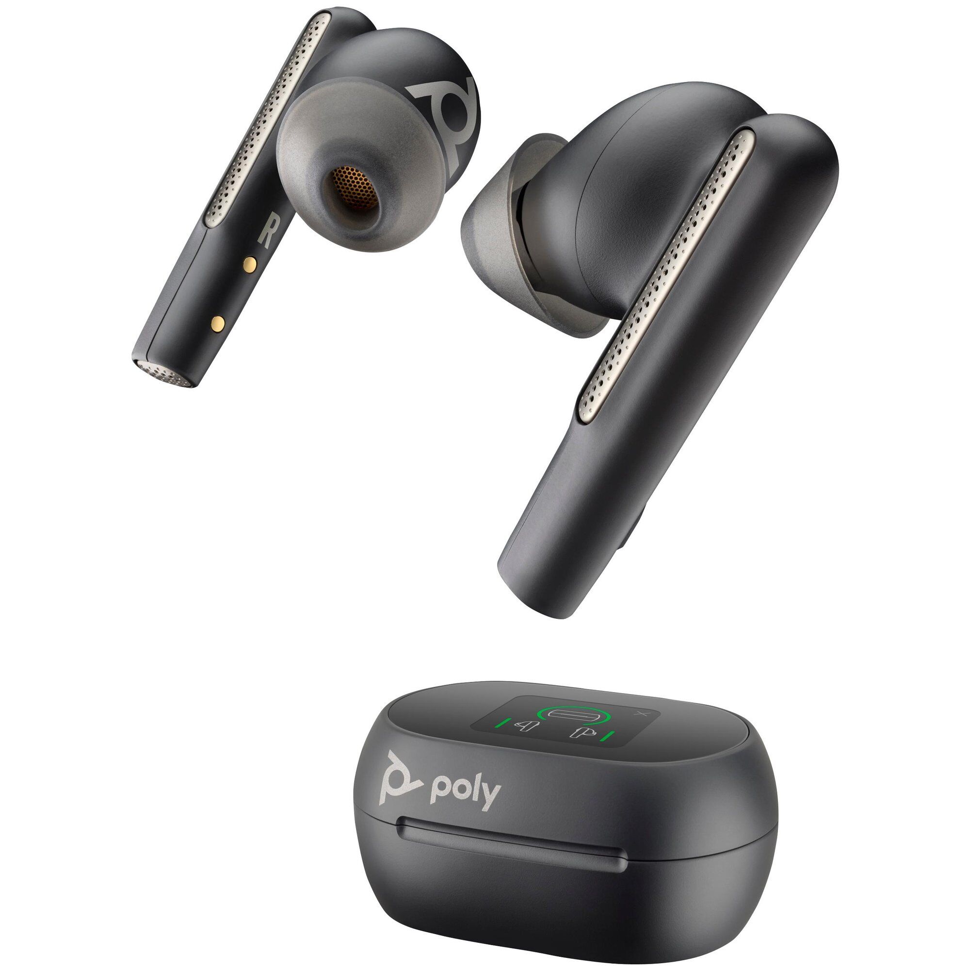 Poly Voyager Free True Wireless Earbuds Black Charcoal